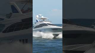 Splashing Azimut 54  Haulover inlet [upl. by Atteinotna]