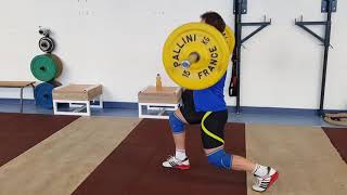 Zancadas barra front squat 50 kg [upl. by Danice344]