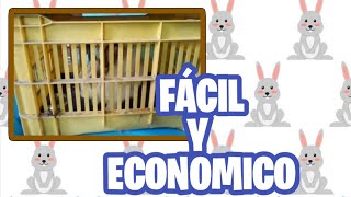 Cómo hacer una Jaula Casera para Conejos Pequeños🐰🐰 [upl. by Sire]