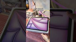 Let’s unpack iPad Air 2024 🌸🎧✨ Is it a purple color 😁 ipad ipadair ipad2024 study [upl. by Peltz]