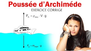 Poussée dArchimède  Correction [upl. by Harday]