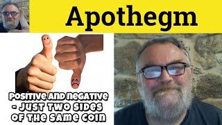 😎 Apothegm Meaning  Apothegm Examples  Apothegm Defined  Apothegm Definition  Apothegm [upl. by Enelram]