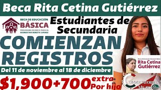 Beca Rita Cetina Inician Registros Para Estudiantes de Secundaria [upl. by Aicirt]