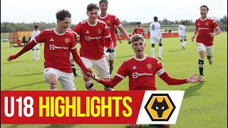 U18 Highlights  Manchester United 42 Wolverhampton Wanderers  The Academy [upl. by Friend]