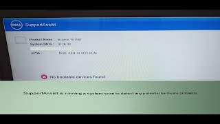 Dell SupportAssist is running ve No Bootable devices not found ekranında kalıyorsa ÇÖZÜM burada [upl. by Valda86]