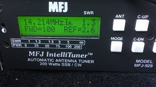 MFJ929 Antenna Tuner  Unboxing and Setup  Mobile HF HAM Radio [upl. by Varin]