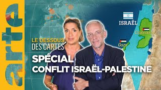 Spécial IsraëlPalestine  combien de guerres   Le dessous des cartes  ARTE [upl. by Eveivaneg]