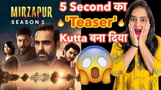 Mirzapur 3 Teaser REVIEW  Deeksha Sharma [upl. by Myrlene872]