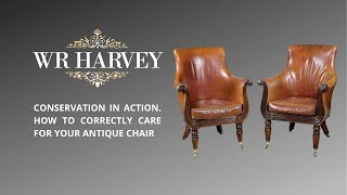 masterclass Conservation in action How to correctly care for your antique Chair [upl. by Hedvah]