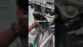 Bike Lamination automobile biker apache duke bike lamination ismook safety facts benefits [upl. by Ecitnerp47]