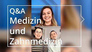 Medizin amp Zahnmedizin studieren  QampA Erfahrungen Bewerbung Studium 🎓 [upl. by Eronaele]