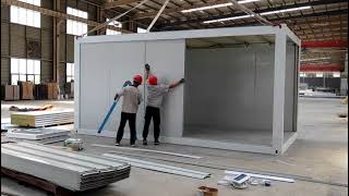 Flat pack container house installation steps [upl. by Roch432]