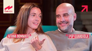 LA TROBADA entre Aitana Bonmatí i Pep Guardiola [upl. by Kerns567]