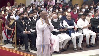 President Kovind presents Padma Shri to Dr Garikipati V B Narasimha Rao for Literature and Education [upl. by Ydnat]