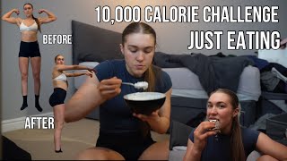 10000 calorie challenge JUST FOOD minimal talking [upl. by Sidnac]