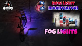 new light modification fog lights  cycle light modification at home 🔴🔵 [upl. by Noryv173]