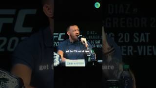 Nate Diaz Humiliates Conor McGregor After Brutal Trash Talk  Unforgettable UFC Moment shorts [upl. by Nicolea]