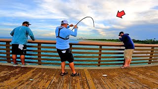 Fishing with Live Bait off the Pier and Caught This Ive Been Missing Out [upl. by Lavona401]