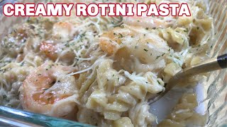 Creamy Rotini Pasta  Quick amp Rotini Pasta Recipe  How To Make Rotini Pasta With ShrimpPrawn [upl. by Pillyhp]