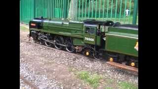 Halton Miniature Railway BRITANNIA CLASS 7 4 6 2 TONY BICKERSTAFFE WAKEFIELD [upl. by Gemina855]