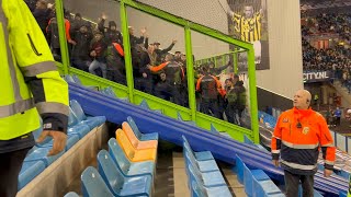 Vitesse Arnhem  Feyenoord Rotterdam 12 Gelre Dome zondag 21 januari 2024 onrust en opstootjes [upl. by Reginauld]