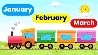 Months Name  Months of the Year for Kids  January February  12 month name  Month name in English [upl. by Specht]