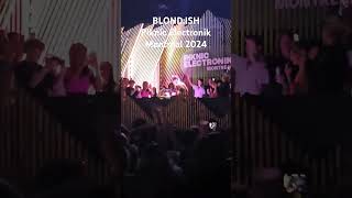 Young disc jockey performs at Blondish set at Piknic Electronik Montreal 2024 [upl. by Shepperd]