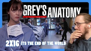 BEST EPISODE  Greys Anatomy 2X16  Its the End of the World Reaction [upl. by Cagle583]