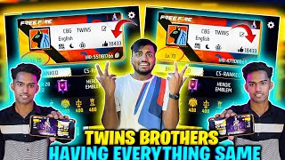 Real Life Twins Brothers Came To My Home And Prank Me With Same Id And Profile 😱  Garena Free Fire [upl. by Zrike]