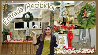 Decorando la EntradaRecibidor para esta Navidad 🎅 Ideas para tu hogar christmas navidad [upl. by Somerset]