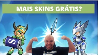 CÓDIGOS DE BRAWLHALLA  Como GANHAR SKINS GRÁTIS no BRAWLHALLA NOVA TRACK NAS LIVES DEV STREAM [upl. by Aklim]