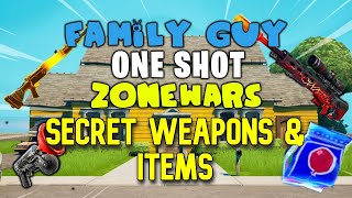 Family Guy One Shot Secret Weapons amp Items [upl. by Bendicty]