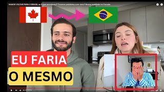 REACT YOUTUBERS BRASILEIROS DESISTEM DO CANADÁ [upl. by Henson]