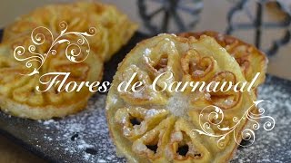 Flores de Carnaval caseras muy crujientes  Flores fritas  Receta de Flores  Flores Carnaval [upl. by Elokyn116]