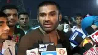 Sunil Shetty at JCDV Sirsa [upl. by Chemarin]