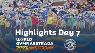 World Gymnaestrada Amsterdam 2023 – Highlights Day 7 [upl. by Deland943]