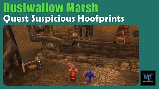 Quest Suspicious Hoofprints WoW  Dustwallow Marsh  World of Warcraft Retail [upl. by Wolram]