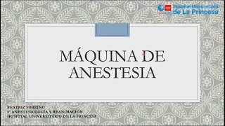 Máquina de Anestesia [upl. by Ahsienyt619]