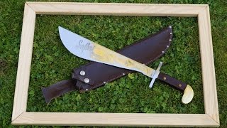 Eyebrand Carl Schlieper Safari Hunter Solingen Germany vintage hunting knife machete rare Bowie [upl. by Senga317]