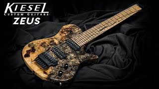 Kiesel Guitars  Zeus Headless BoltOn Guitar reupload [upl. by Elleirda844]