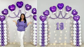 18th Birthday Balloon Décor quotIdeas [upl. by Llertnod]