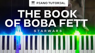 The Book of Boba Fett SLOW EASY PIANO TUTORIAL [upl. by Hcib]