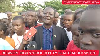 BUGWERE HIGH SCHOOL DEPUTY HEADTEACHER SPEECH TO THE STUDENTS ON THE OBs AND OGs DAY AT SCHOOL [upl. by Biebel]