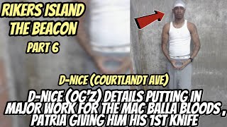 Rikers IslandThe Beacon Putting In MAJOR Work 4 Mac Balla Bloods Patria Giving Him His 1st Knife [upl. by Elissa]