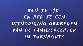 Horen minderjarigen door de familierechter in de afdeling Turnhout [upl. by Lanctot898]