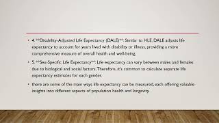 Life expectancy in IndiaWays to measure life expectancyEffect of population growth52 [upl. by Dnob]