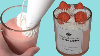 How to Pipe Candle Wax Whipped Soy Wax  Candle Frosting [upl. by Brahear]