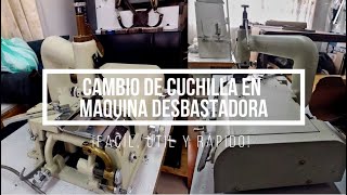 Cómo cambiar la cuchilla de la maquina desbastadora [upl. by Cindra]