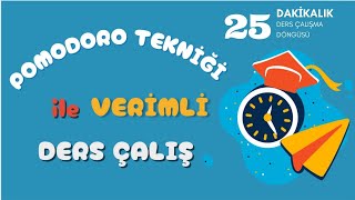 Pomodoro Tekniği İle 100 Dakika Verimli Ders Çalış  25 Dakikalık Çalışma Döngüsü  Sessiz  Alarmlı [upl. by Driscoll]