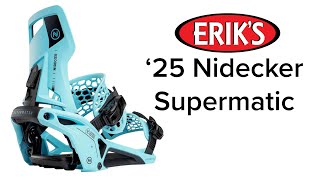 2025 Nidecker Supermatic Snowboard Bindings [upl. by Ahsilif]